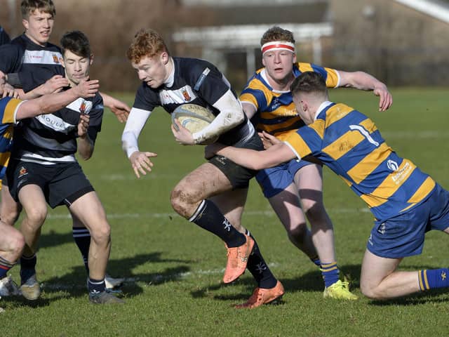 Ulster Rugby scrum-half Nathan Doak in Schools Cup action for Wallace High in 2020. PIC: Presseye/Stephen Hamilton