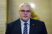 DUP leader Gavin Robinson has claimed credit for Mike Nesbitt's "u-turn" on puberty blockers. Photo: Liam McBurney/PA Wire