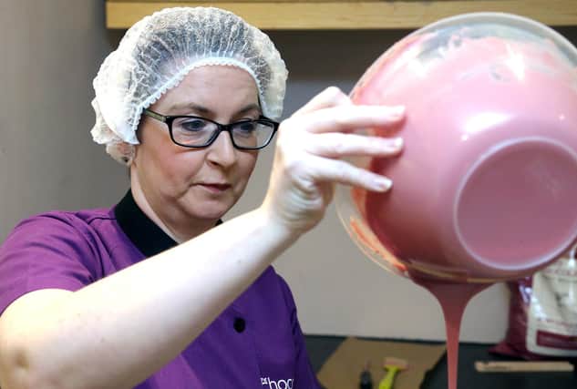 Chocolatier Geri Martin of Chocolate Manor in Castlerock has launched a range of flavoured spoons for making hot chocolate