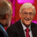 Sir Michael Parkinson during filming of the Graham Norton Show at The London Studios, south London