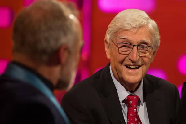 Sir Michael Parkinson during filming of the Graham Norton Show at The London Studios, south London