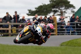Davey Todd (Milenco by Padgett's Honda) won four races at the Gold Cup meeting at Oliver's Mount, Scarborough. Picture: Peter-John Leverton.