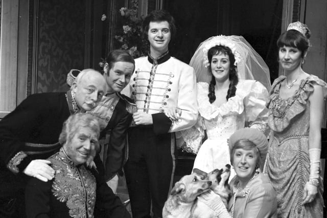 The cast of the Southern Light Opera company production of 'A Waltz Dream'  in February 1982.