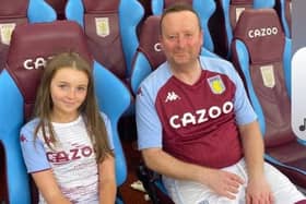 Paul McCusker (right) pictured with his daughter Gabi