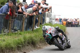 Michael Dunlop won the Open Superbike race at the tragedy-hit Skerries 100 in Co Dublin for his ninth victory at the event on Sunday. The meeting was abandoned after a competitor was killed following a crash in the Junior Support race. (Photo by Stephen Davison/Pacemaker Press)