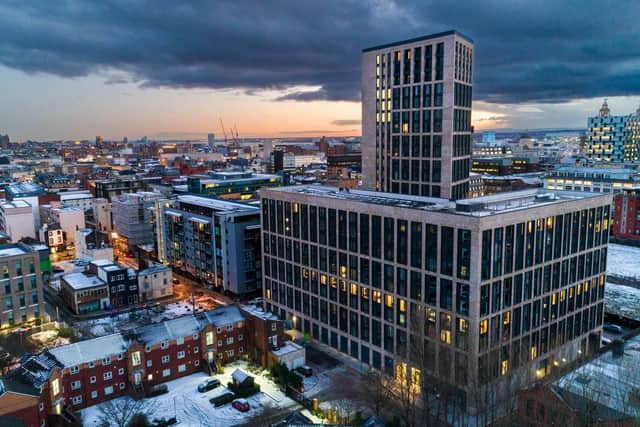 Hillsborough-headquartered Graham completes £50million Pall Mall Press project, a new 22-storey residential tower in Liverpool. Credit Matthew Nichol Photography