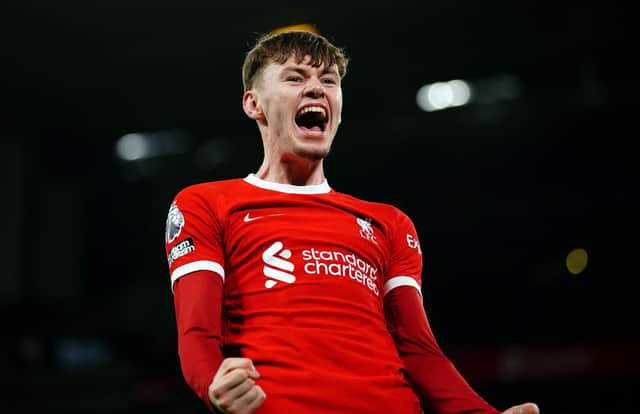 Liverpool's Conor Bradley has been nominated for January's Premier League Player of the Month award. PIC: Peter Byrne/PA Wire.