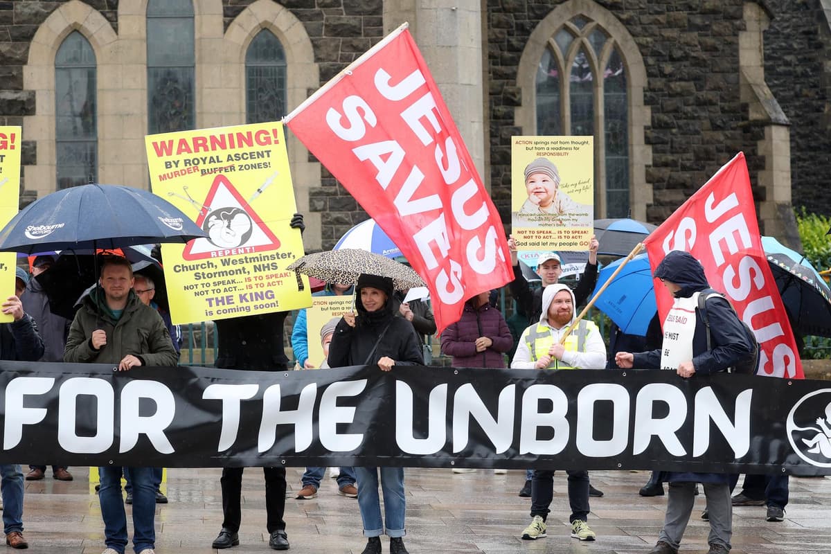 Pro-life parade in Portadown against abortion buffer zones - 11 images