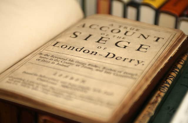 A rare first edition of Rev George Walker’s ‘A True Account of the Siege of Londonderry’