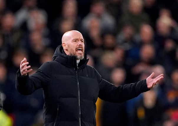 Manchester United manager Erik ten Hag is expecting an upturn in club fortunes in the new year as Casemiro, Lisandro Martinez and Mason Mount close in on a mid-January return. (Photo by Peter Byrne/PA Wire).