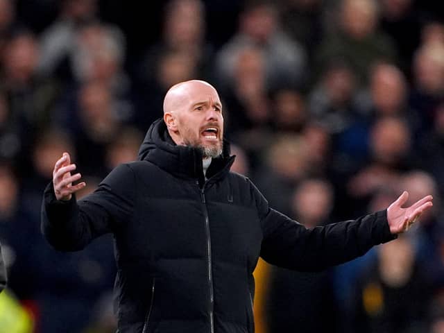Manchester United manager Erik ten Hag is expecting an upturn in club fortunes in the new year as Casemiro, Lisandro Martinez and Mason Mount close in on a mid-January return. (Photo by Peter Byrne/PA Wire).