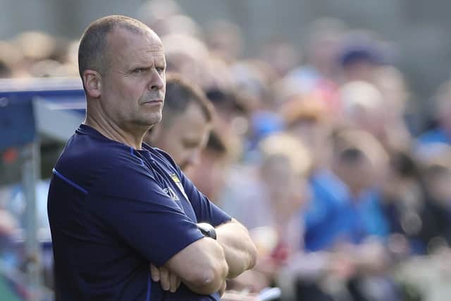 Dungannon Swifts manager Rodney McAree during their Premiership match against Loughgall at Stangmore Park, Dungannon. PIC: David Maginnis/Pacemaker Press