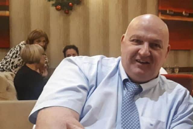 Eddie Higgins before he lost 5 stone