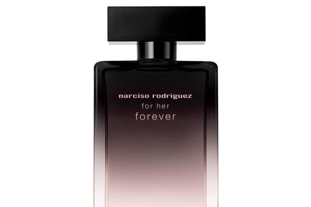 Narciso Rodriguez For Her Forever Eau de Parfum, £102 for 100ml, available from John Lewis and Partners on March 27.