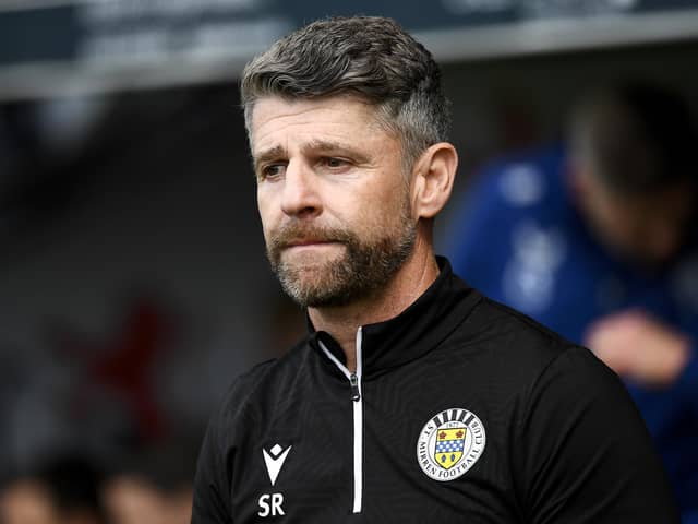 St Mirren manager Stephen Robinson ahead of the cinch Premiership match at The SMISA Stadium, Paisley. PIC: Euan Cherry/PA Wire.