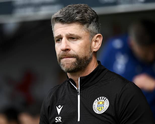 St Mirren manager Stephen Robinson ahead of the cinch Premiership match at The SMISA Stadium, Paisley. PIC: Euan Cherry/PA Wire.