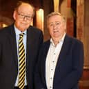 Ken Reid (left) and Stephen Grimason have been honoured by QUB for services to journalism