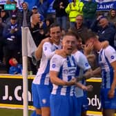 Coleraine celebrate scoring in the opening match of the 2023/34 Irish League last Friday against Ballymena
