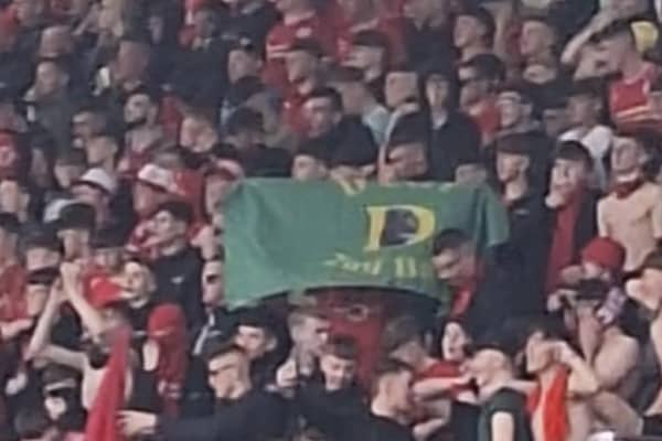 Image of an IRA 'D Company' flag being circulated on social media