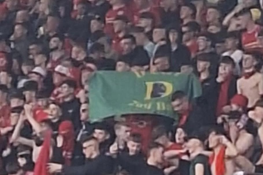 A row over the display of paramilitary flags at Windsor Park has detracted from what many fans have hailed as one of the best Irish Cup finals ever.
