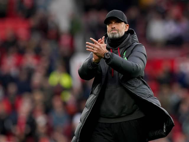 Jurgen Klopp, who has promised his Liverpool players will show a reaction to their shock 3-0 Europa League home defeat to Atalanta when they host Crystal Palace in the Premier League on Sunday