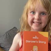 Five-year-old Darcee Birrane, who has become the cover star of a book explaining her painful skin condition butterfly skin to classmates at her new school