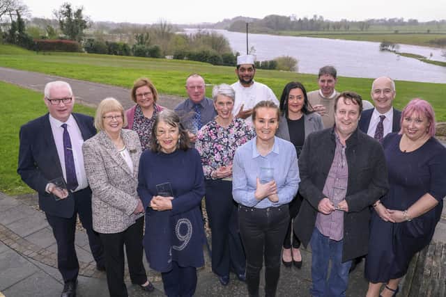 The directors, management and staff of Killyhevlin Lakeside Hotel & Lodges are pictured as the leading Enniskillen property celebrates some of its longest serving team members with a special event, attended by over 40 members of staff who combined have achieved 780 years of service