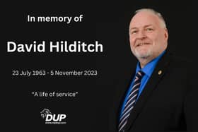 DUP online tribute to David Hilditch
