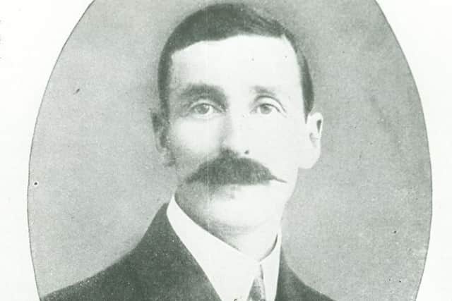 The journalist Arthur Moore, pictured in about 1912. Moore, born in Glenavy in 1880, gave the first true glimpse of the Great War in a report for The Times in the opening weeks of the disastrous conflict