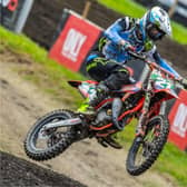 Lewis Spratt finished sixth overall in the British B/W85 class at Schoolhouse MX track 