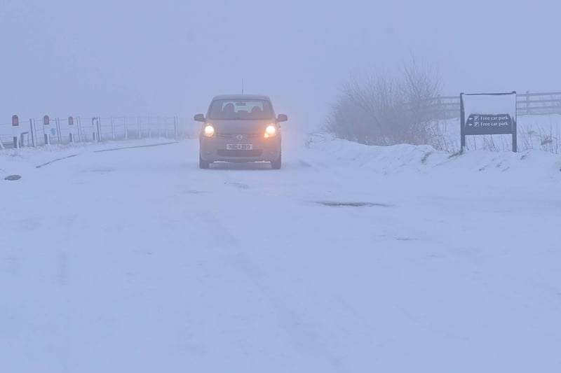 Police said driving conditions remain hazardous across Northern Ireland due to the snow and freezing temperatures.
Photo Colm Lenaghan/Pacemaker