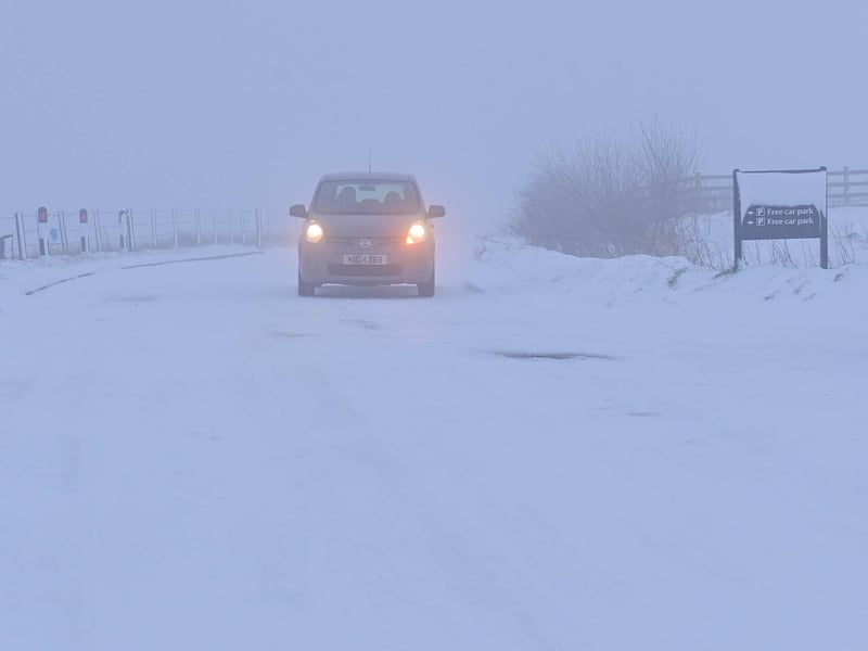 Police said driving conditions remain hazardous across Northern Ireland due to the snow and freezing temperatures.
Photo Colm Lenaghan/Pacemaker