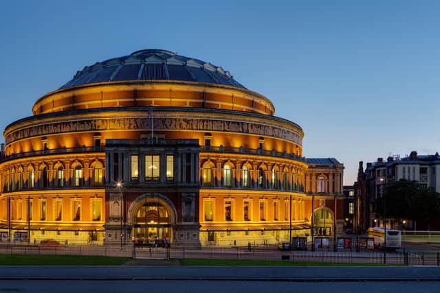 The Royal Albert Hall was designed by civil engineers Captain Francis Fowke and Major-General Henry Y D Scott of the Royal Engineers, and was opened by Queen Victoria in 1871