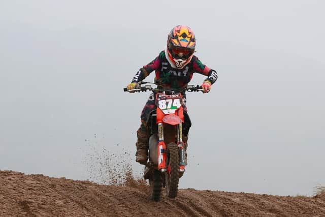 English visitor Lyall Rutherford was the 65cc class overall winner on his KTM. PIC: Maurice Montgomery