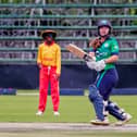 Amy Hunter marked her 50th international appearance for Ireland across all formats with an unbeaten 77. Picture: Kudzayi Chipadza