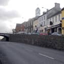 Bridge Street in Banbridge where 'an unknown man expired with tragic suddenness' in 1917