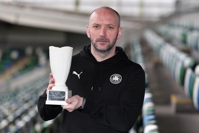 January was certainly a month to remember for Cliftonville as they picked up victories over Larne, Linfield, Glenavon and Ballymena United. That form helped McLaughlin, who moved to become Derry City's assistant manager in April, pick up the monthly award for a fifth time