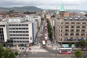 Commercial owners who have vacant properties in Belfast city centre, and occupiers hoping to take up vacant space in the city centre, are being encouraged to apply for funding from Belfast City Council. Pictured is view over Belfast from the roof of City Hall. Credit: Declan Roughan