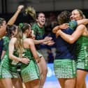 Northern Ireland players had plenty to celebrate in Scotland last weekend thanks to securing a first netball World Cup qualification since 2019. (Photo by Craig Watson)