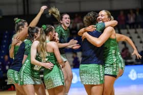 Northern Ireland players had plenty to celebrate in Scotland last weekend thanks to securing a first netball World Cup qualification since 2019. (Photo by Craig Watson)