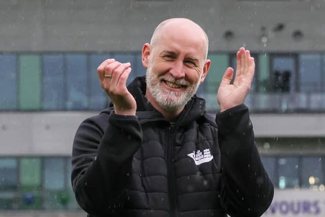 Larne manager Gary Haveron. (Photo by David Maginnis/Pacemaker Press)