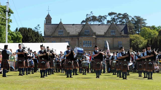 A previous County Down Pipe Band Championships held at Bangor Castle