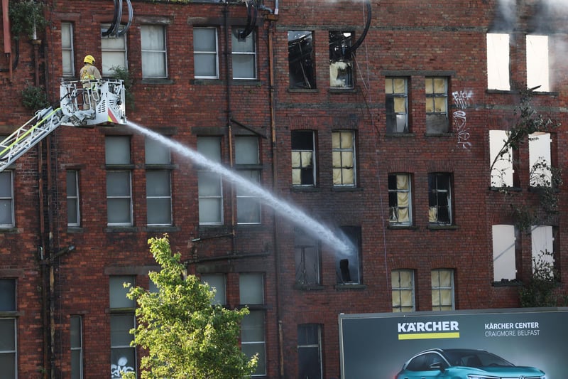 Man arrested in connection with blaze that closed Belfast city centre ...