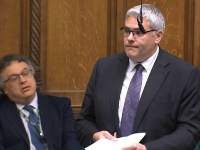 DUP leader Gavin Robinson tabled an urgent question in the House of Commons on the Belfast High Court Rwanda judgement - and asked what the government is doing to pursue a UK and Ireland immigration approach.