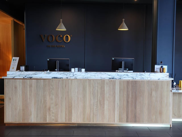 voco Belfast, an IHG Hotel, has been awarded a four-star accommodation grade by Tourism Northern Ireland. Pictured is the reception area