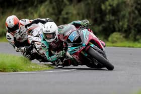Korie McGreevy (McAdoo Kawasaki) won both Supersport races at the previous round of the Ulster Superbike Chammpionship at Kirkistown from Jason Lynn (J McC Roofing Racing Yamaha). Picture: Derek Wilson Photography.