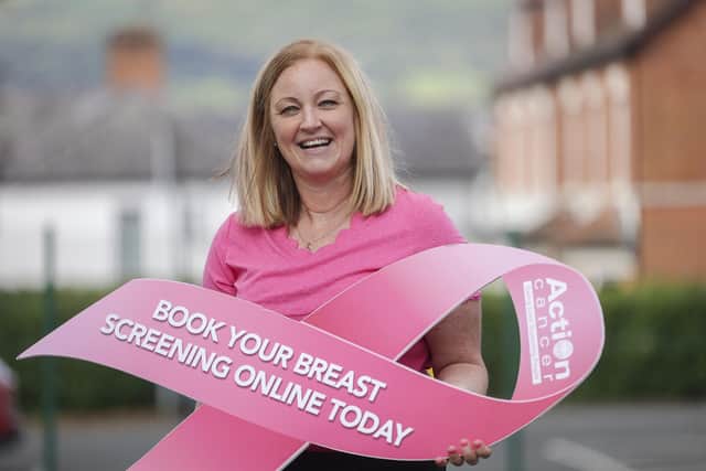 West Belfast solicitor and mum-of-two Shauna Benson is encouraging women to book a mammogram after her breast cancer was detected through Action Cancer's free screening service