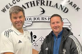 Darren Mullen (right) has been appointed Rathfriland Rangers manager. 