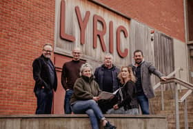 Jimmy Fay and Owen McCafferty with some of the cast set to star in new political drama Agreement, which marks 25 years since the GFA was implemented