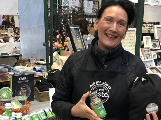 Michelle Wilson of Crawford’s Rock sea vegetables harvested around Kilkeel – a healthy option